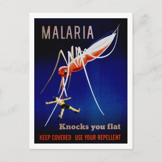 Malaria tötet postkarte (Vorderseite)