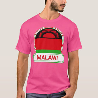 Malawi Country Abzeichen Malawi Flag T-Shirt
