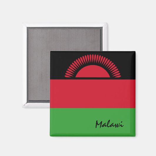 Malawi Fahne & Afrika Urlaub/Sportfans Magnet (Vorderseite/Rückseite)