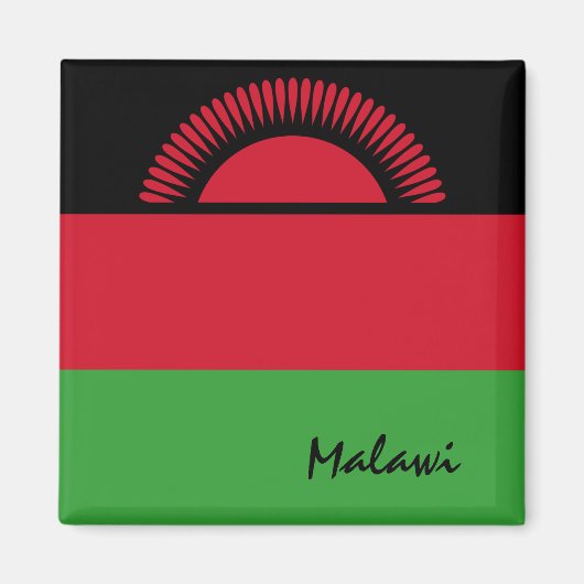 Malawi Fahne & Afrika Urlaub/Sportfans Magnet (Vorne)