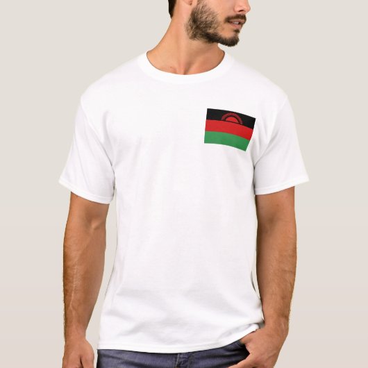 Malawi Flag and Map T - Shirt (Vorderseite)