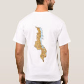 Malawi Flag and Map T - Shirt (Rückseite)