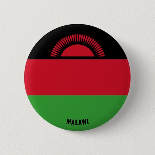 Malawi Flag Charming Patriotic Button (Vorderseite)