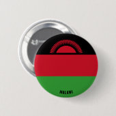 Malawi Flag Charming Patriotic Button (Vorne & Hinten)