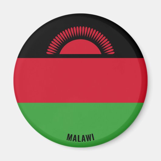 Malawi Flag Charming Patriotic Magnet (Vorne)