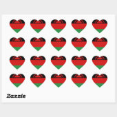 Malawi Flag Heart Sticker (Blatt)