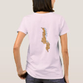 Malawi-Flag + Karte + Text-T - Shirt (Rückseite)
