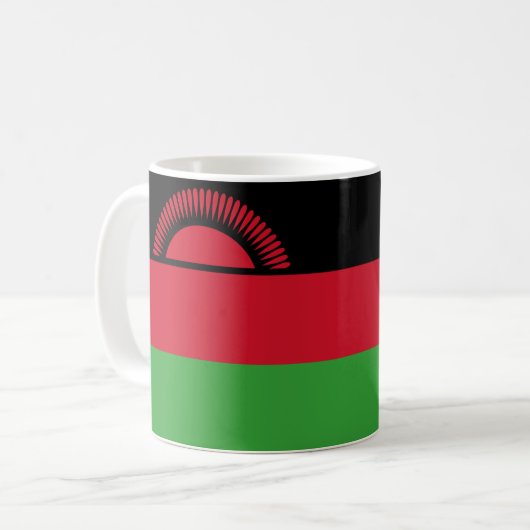 Malawi Flag Keramik Tasse (Vorderseite Links)