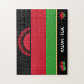 Malawi Flag & Malawi Land / Malawi Puzzle (Vertikal)