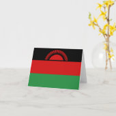 Malawi Flag Notecard Karte (Gelbe Blume)