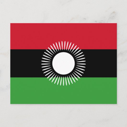 Malawi Flag Postcard Postkarte (Vorderseite)