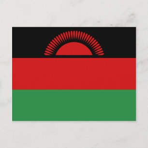 Malawi Flag Postcard Postkarte