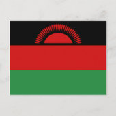 Malawi Flag Postcard Postkarte (Vorderseite)
