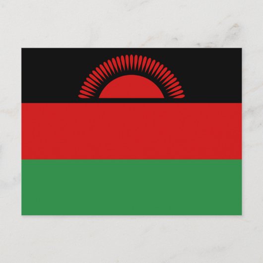 Malawi Flag Postcard Postkarte (Vorderseite)