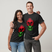 Malawi Flag Skull Malawian Roots Proud Patriotic T-Shirt (Unisex)