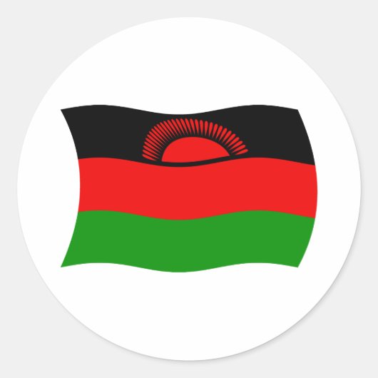 Malawi Flag Sticker (Vorderseite)