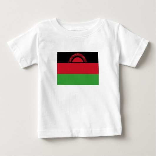 Malawi-Flagge Baby T-shirt (Vorderseite)
