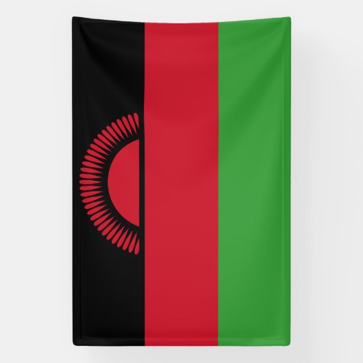 Malawi-Flagge Banner (Vertikal)