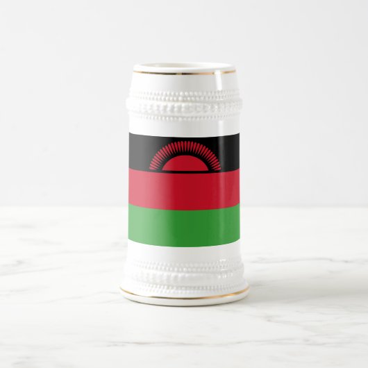 Malawi-Flagge Bierglas (Mittel)