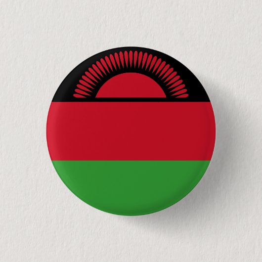 Malawi-Flagge Button (Vorderseite)