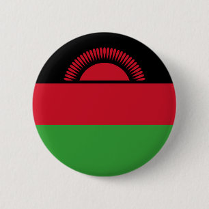 Malawi-Flagge Button