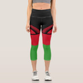 Malawi-Flagge Capri Leggings (Vorderseite)