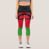 Malawi-Flagge Capri Leggings (Vorderseite)