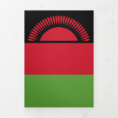 Malawi-Flagge Dreifach Gefaltete Karte (Cover)