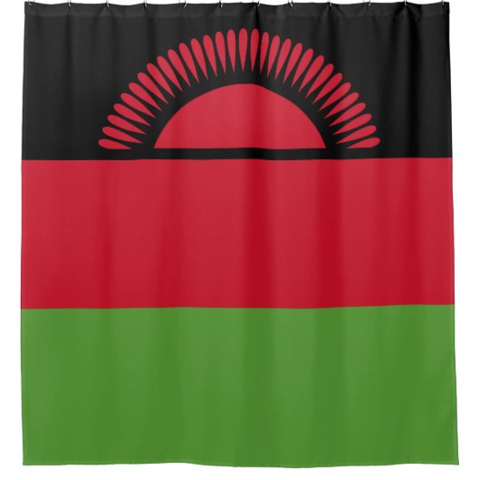 Malawi-Flagge Duschvorhang (Vorderseite)