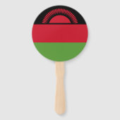 Malawi-Flagge Fächer (Rückseite)