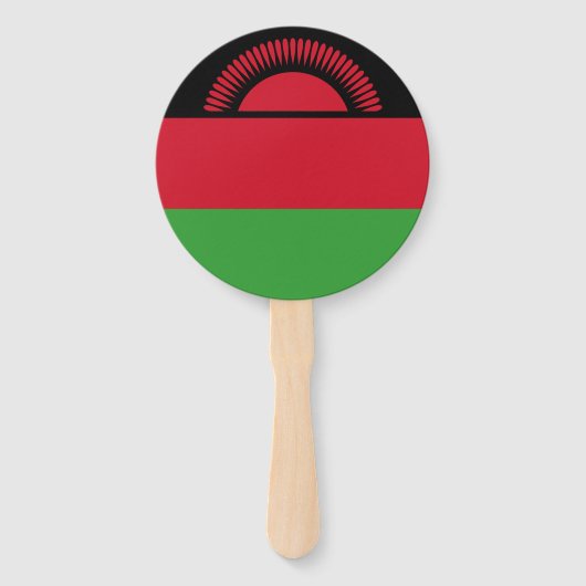 Malawi-Flagge Fächer (Rückseite)