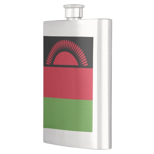 Malawi-Flagge Flachmann (Links)