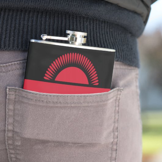 Malawi-Flagge Flachmann (Beispiel)