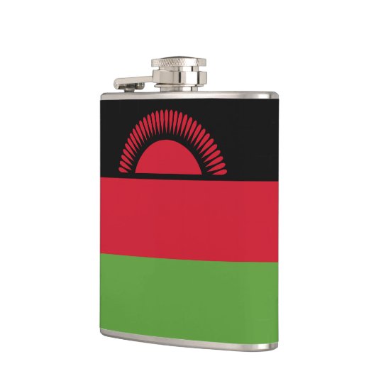 Malawi-Flagge Flachmann (Links)