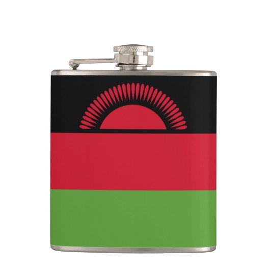 Malawi-Flagge Flachmann (Vorderseite)