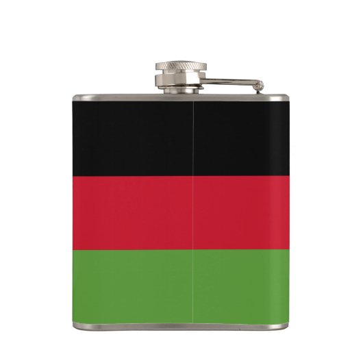 Malawi-Flagge Flachmann (Rückseite)