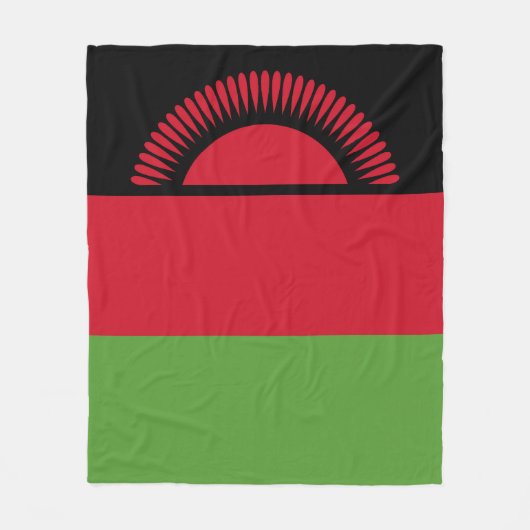 Malawi-Flagge Fleecedecke (Vorderseite)