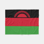 Malawi-Flagge Fleecedecke (Vorderseite (Horizontal))