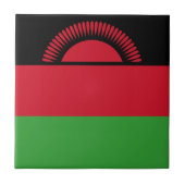 Malawi-Flagge Fliese (Vorderseite)