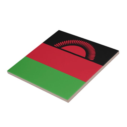 Malawi-Flagge Fliese (Seite)