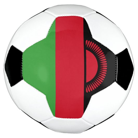Malawi-Flagge Fußball (Gedreht)