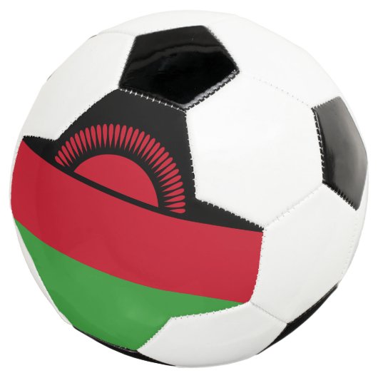 Malawi-Flagge Fußball (Dreiviertel)