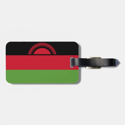 Malawi-Flagge Gepäckanhänger (Rückseite horizontal)