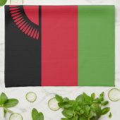 Malawi-Flagge Geschirrtuch (Gefaltet)