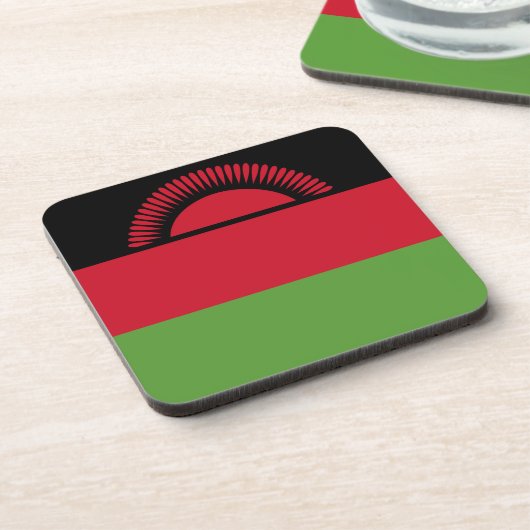 Malawi-Flagge Getränkeuntersetzer (Linke Seite)