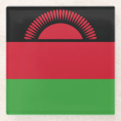 Malawi-Flagge Glasuntersetzer (Vorderseite)