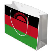 Malawi-Flagge Große Geschenktüte (Rückseite Schrägansicht)