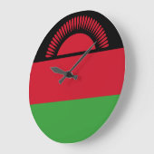 Malawi-Flagge Große Wanduhr (Winkel)