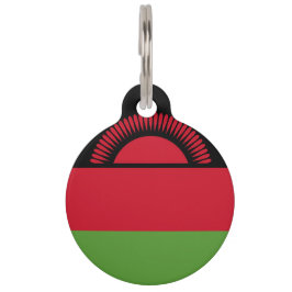 Malawi-Flagge Haustiermarke