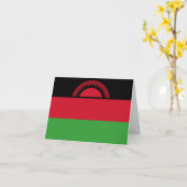 Malawi-Flagge Karte (Gelbe Blume)